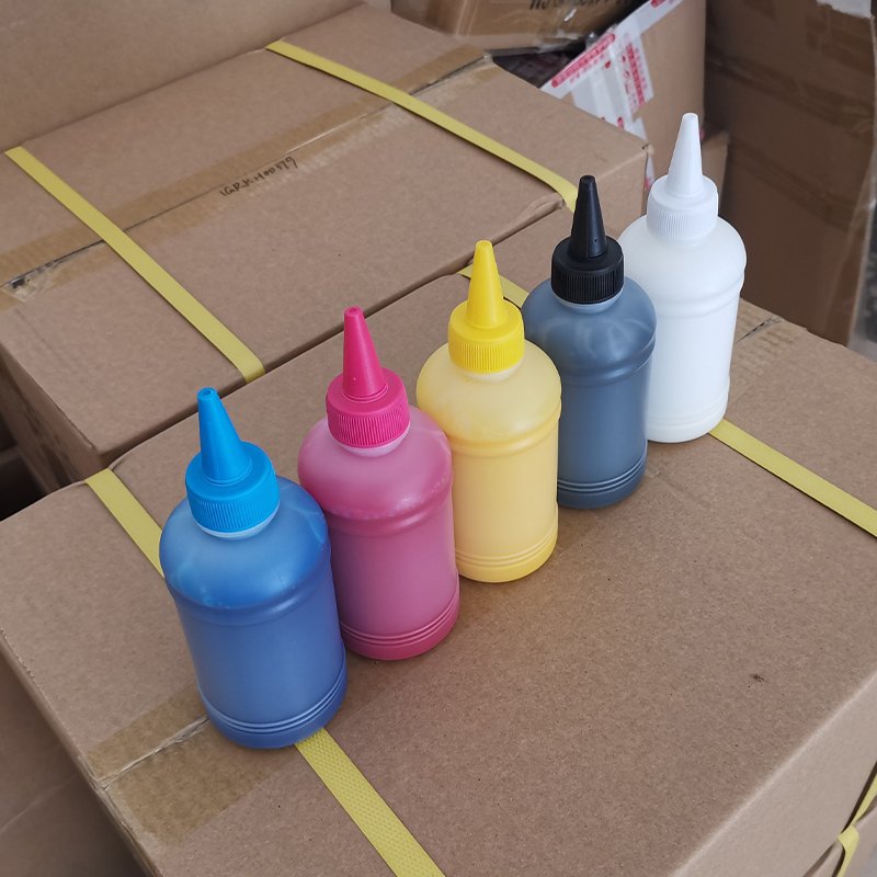 High Quality Dtf Tinta Heat Transfer Film Pigment Printing Inks Vator Textile CMYK White Ink for Epson L1800 Dtf Printer