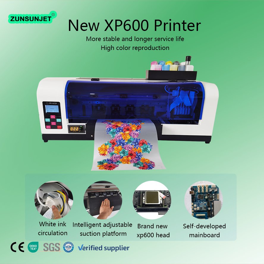 Desktop Tshirt T Shirt T-Shirt Heat Transfer 30Cm Print Impresora A3 Dtf Film Inkjet Printer Printing Machine With Epson Xp600