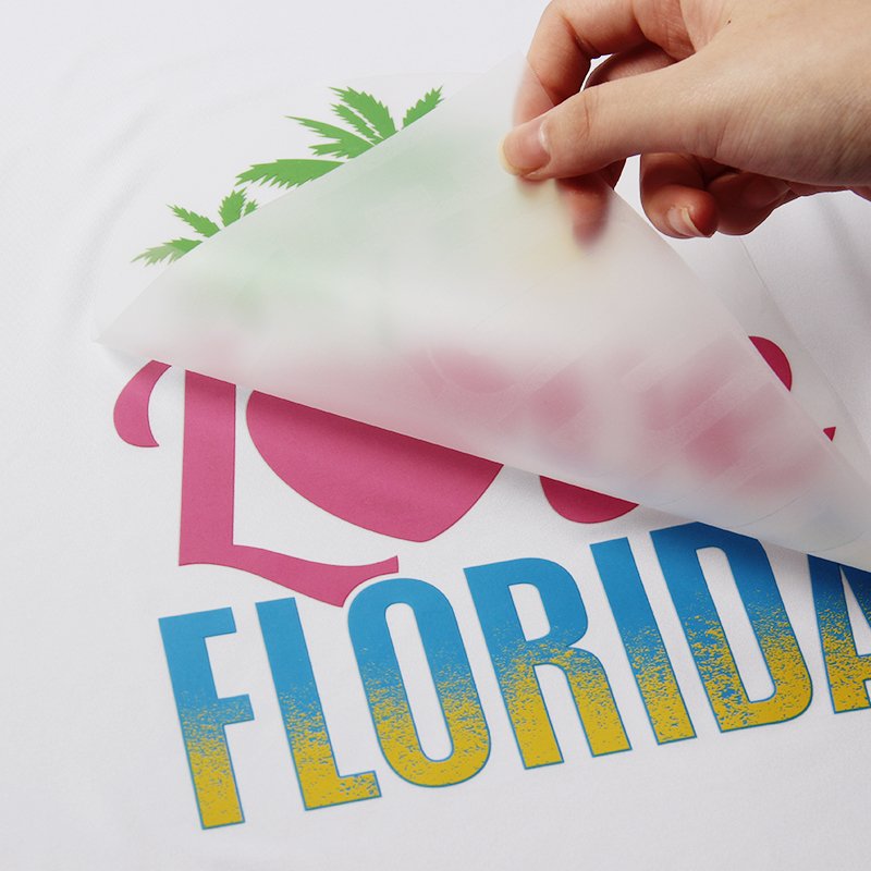 Heat press stickers transfer printing sublimation vinyl flim stickers screen prints transfers ready to press dft transfer print