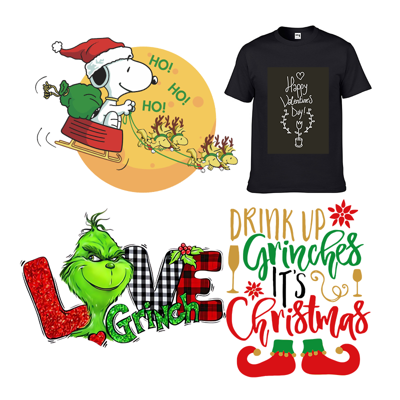 High Quality Custom Logo Transfer Printing Tag Heat Transfer Design T-Shirt Heat DTF Thermal Transfer Sticker For Clothes