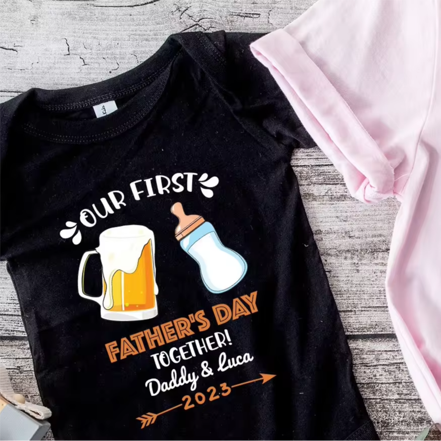 Custom t shirt transfers gift dad fathers day plastisol dtf heat transfer designs for t shirt screen print transfer