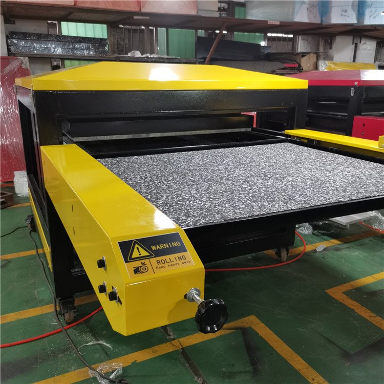 Hot sale automatic double stations hot press sublimation printing carpet 100x120 pneumatic heat transfer machine