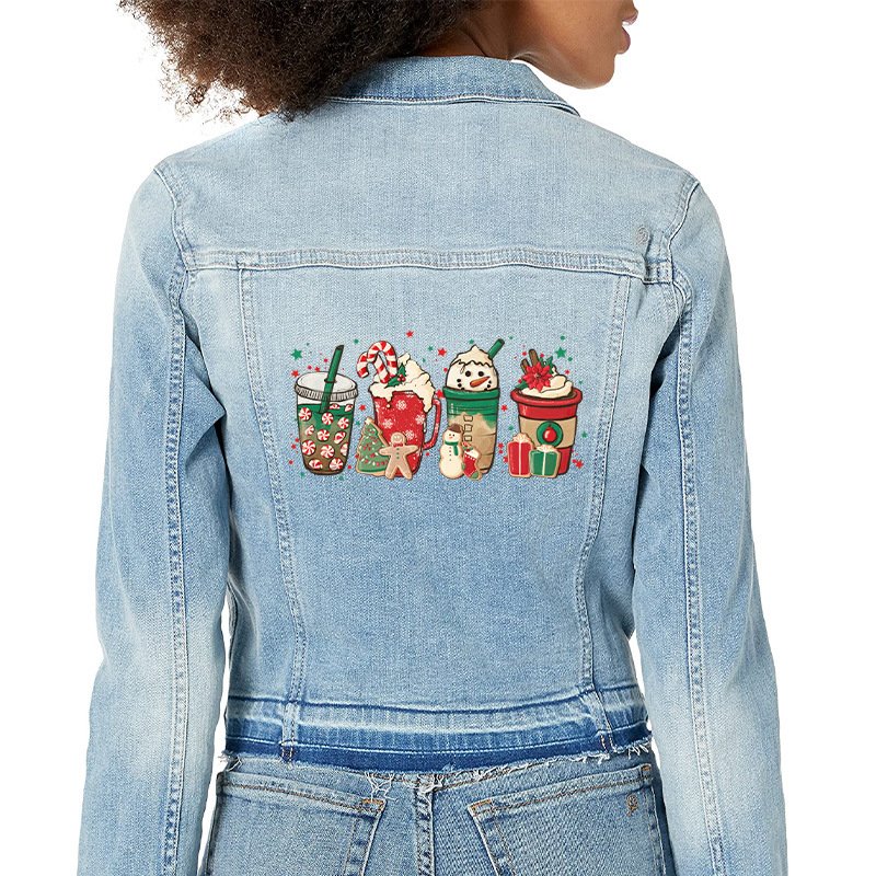 Heat Transfer Dtf Stickers Iron on Heat Transfers Heat Press Stickers Transfer Printing for Clothes Christmas Black Girls DIY