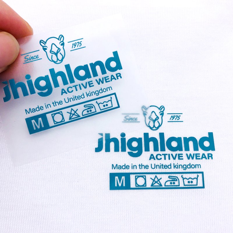 Wholesale Custom Design logo Labels Heat Transfers printing pattern DTF transfer film for Tshirts clothing Soft transfer labels