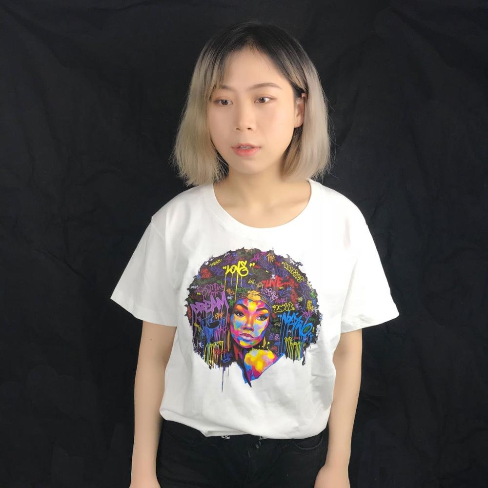 Custom Wholesale Colorful Clothing Plastisol Heat Transfer Printing t-shirt Size Neck Silicone Heat Transfer label