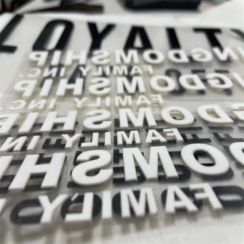 Factory wholesale waterproof 3d puff heat transfer vinyl logo sticker for clothes heat transfer silicone logo