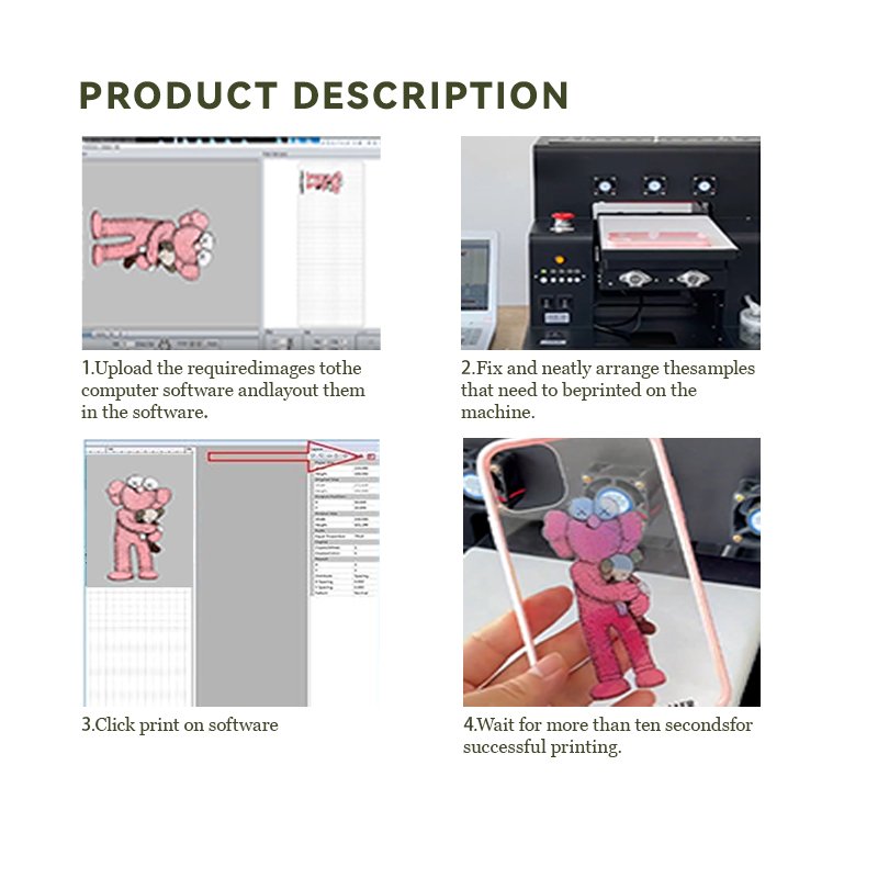 A3 DTF inkjet printer set heat transfer t-shirt printing machine direct to film printer with XP600 print head