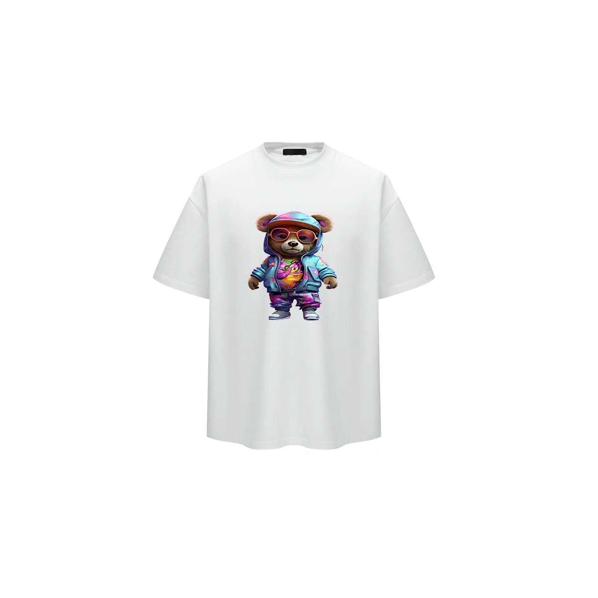 Bear Label Dtf Heat Transfer for T-shirt Custom High Quality Screen Printing Transfer Design Ready to Press Brown Garment CN;FUJ