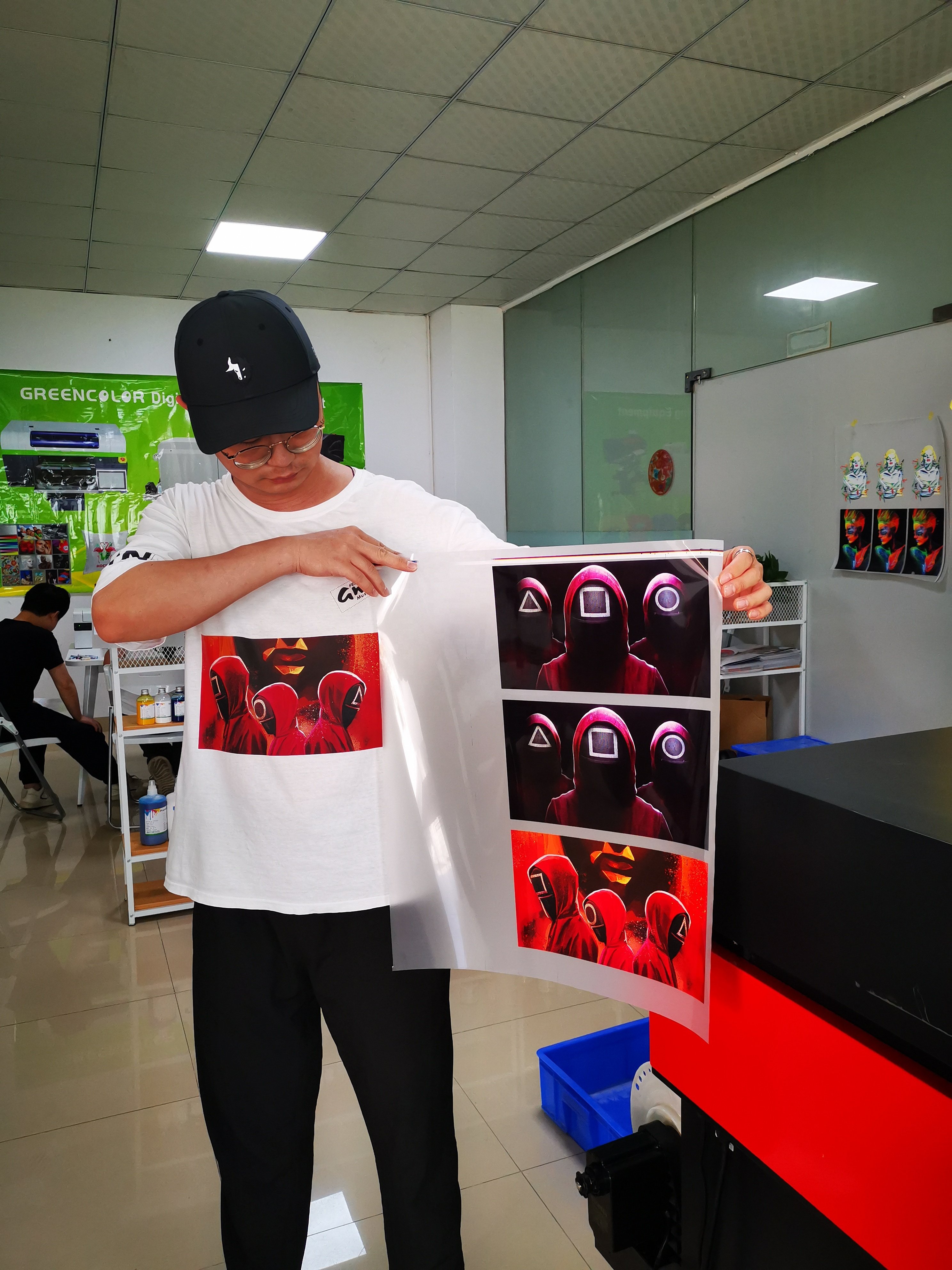 Factory price 250ml 500ml 1000ml DTF ink directly to printing on the film use for DTF printer L1800 i3200