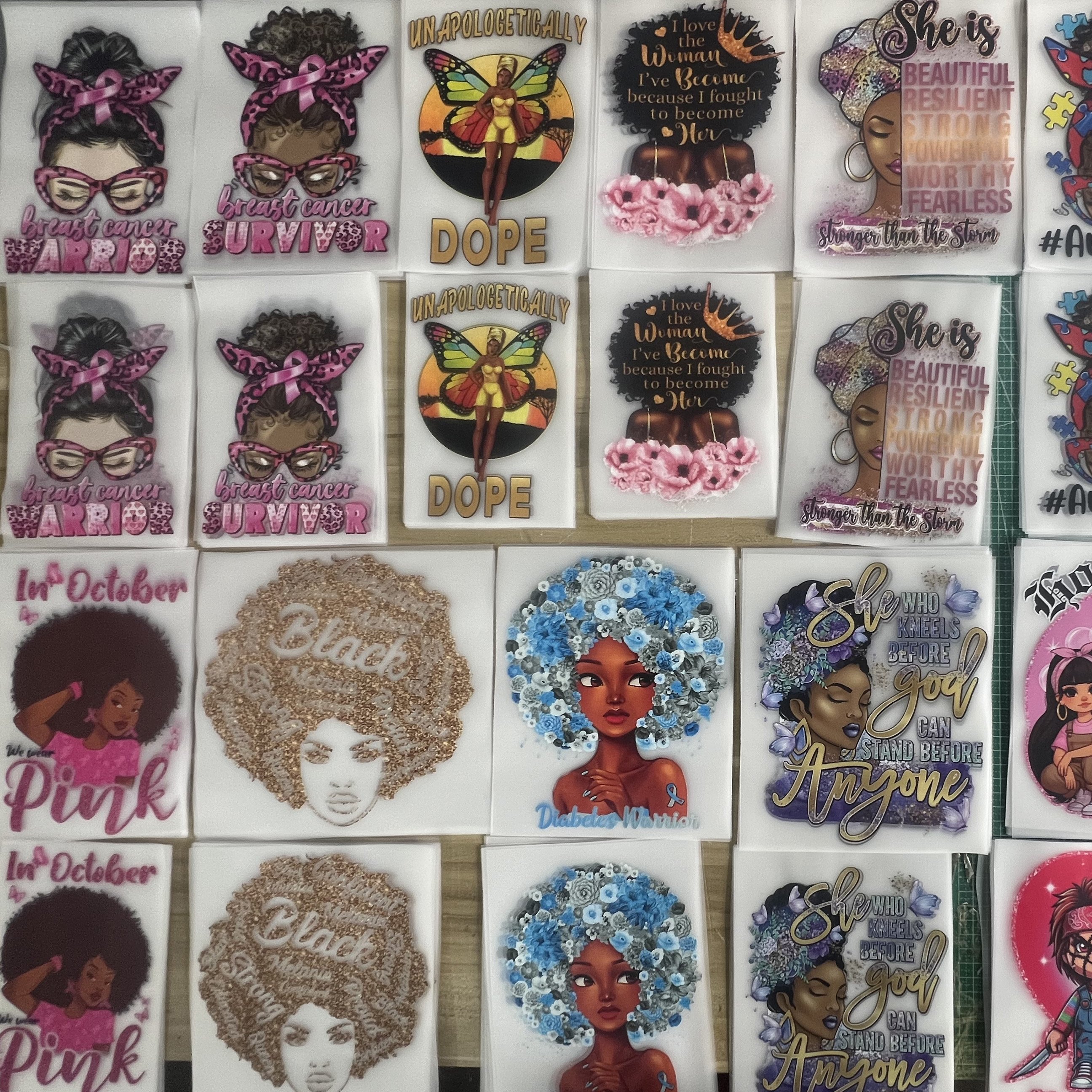 Factory wholesale custom dtf stickers ready to press heat transfer vinyl designs high quality transfer printing for t shirts