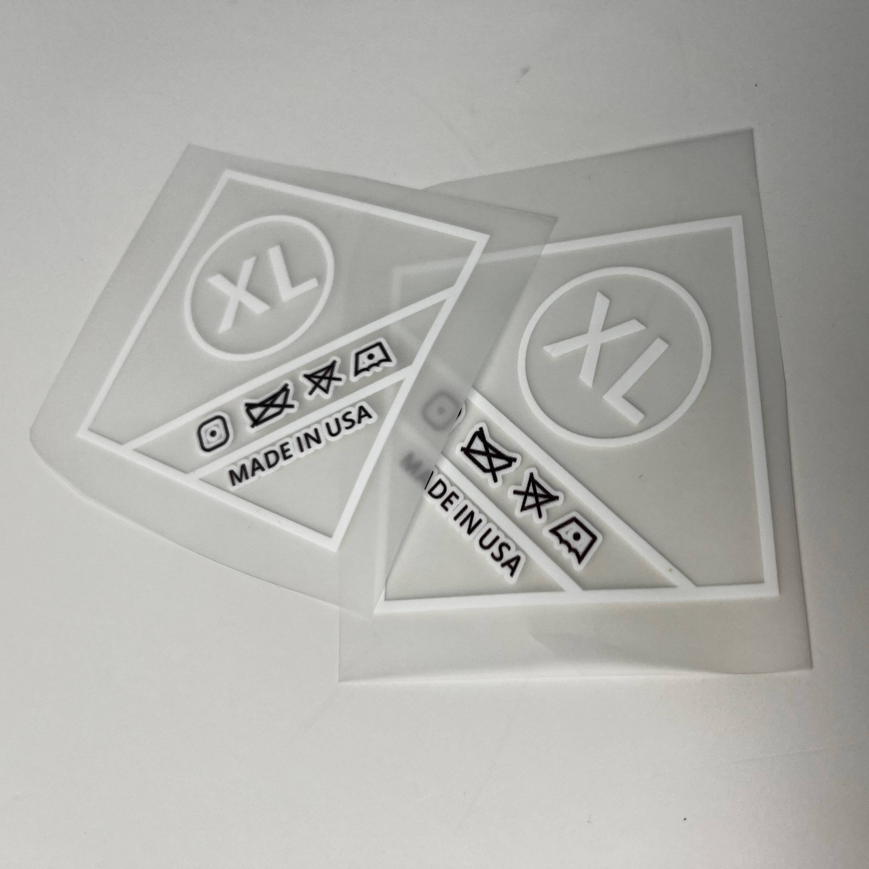 New product Custom Personalized Logo Transfer Printing Neck Labels Transfer Dtf Heat Transfer Printing Stickers For Clothes