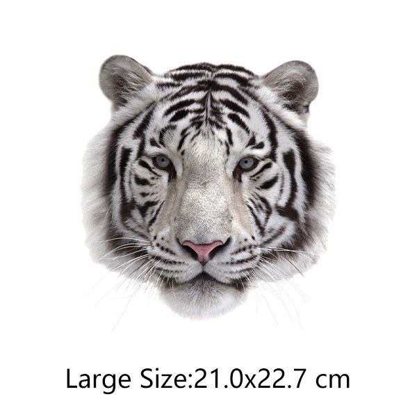 Custom Dtf Printed Sticker for T-shirts Iron on Heat Transfers Press Stickers Heat Transfer Stickers Lion Tiger Animal Pattern