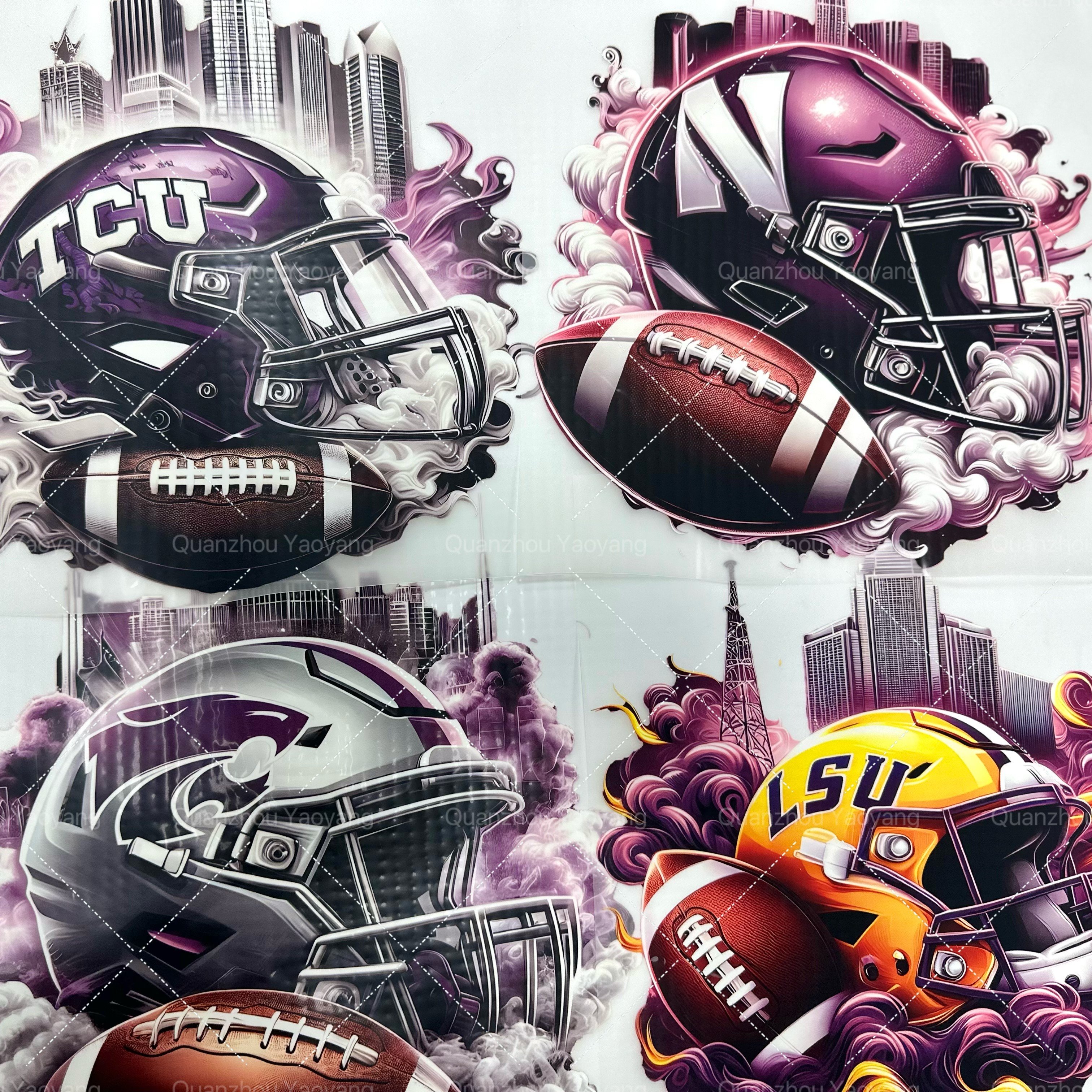 Colors rugby nfl Patch For Clothes Stickers Heat Transfer Washable New Garment Accessory Soft Heat Transfer Printing