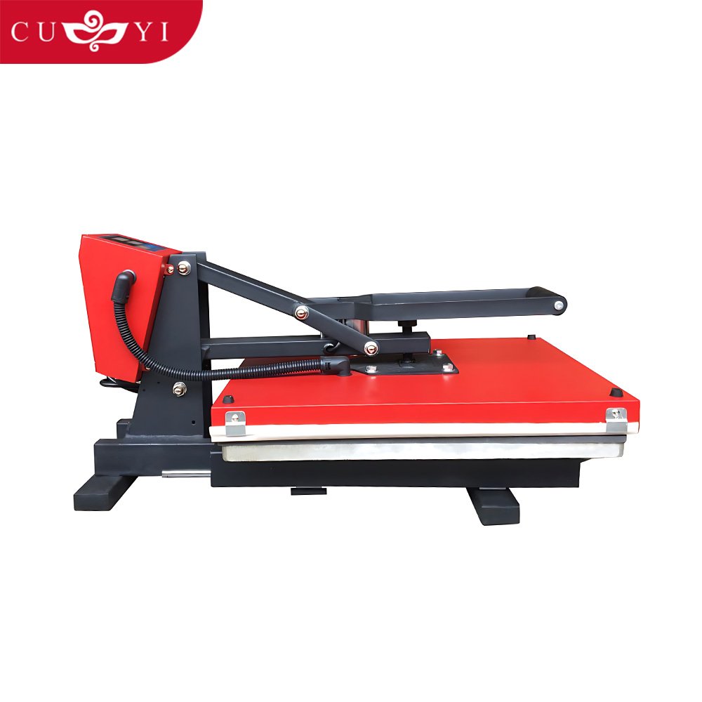 CUYI Auto open 38*38 cm heat press machines High quality digital t shirt transfer printing machine