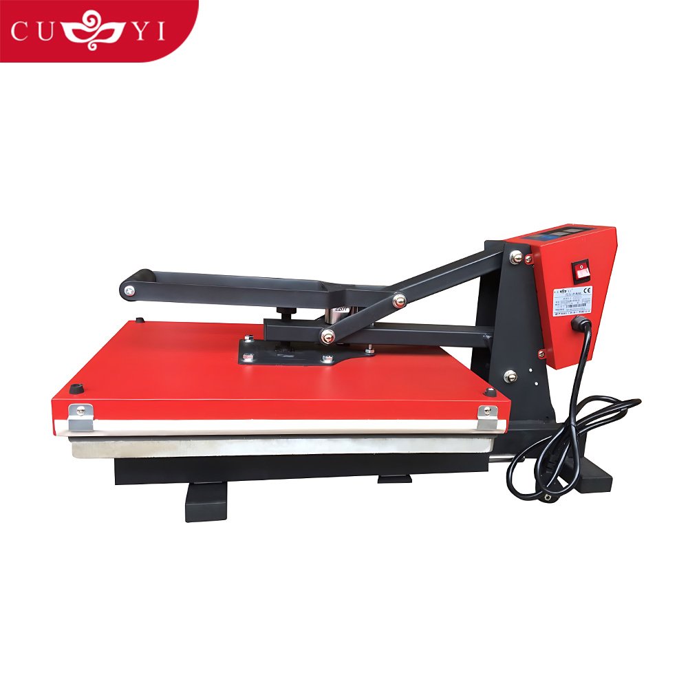 CUYI Auto open 38*38 cm heat press machines High quality digital t shirt transfer printing machine