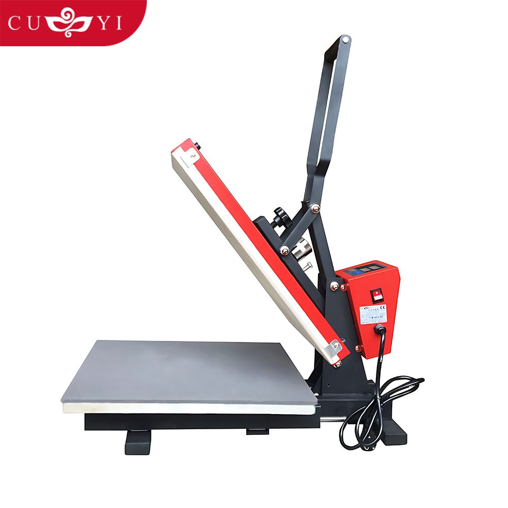 CUYI Auto open 38*38 cm heat press machines High quality digital t shirt transfer printing machine