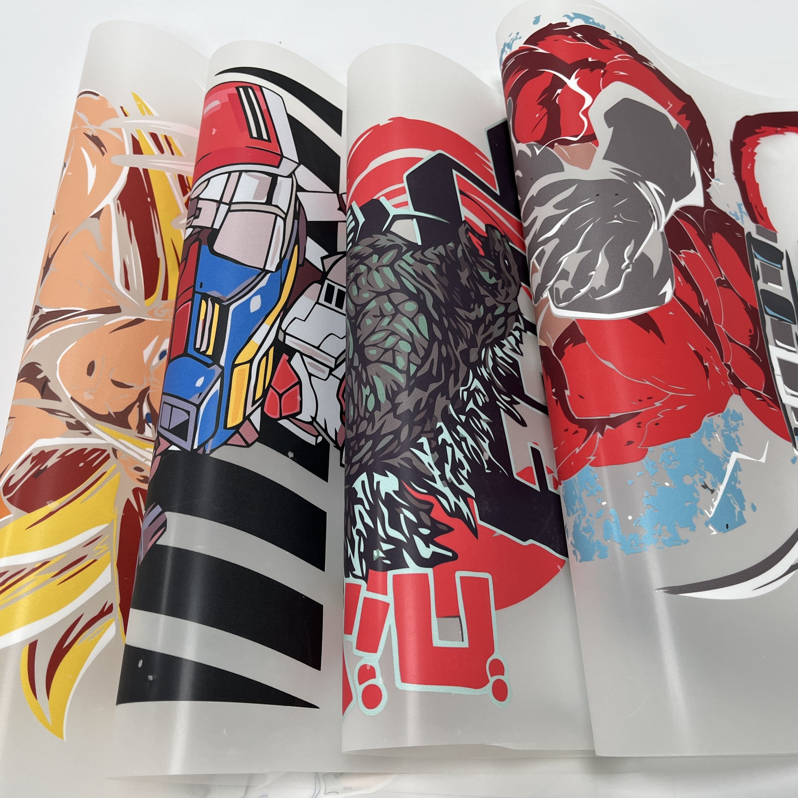 Factory Wholesale Custom DTF Stickers Easy-to-Apply Heat Transfer Vinyl Designs T-Shirts Clothes Logo Heat Transfer