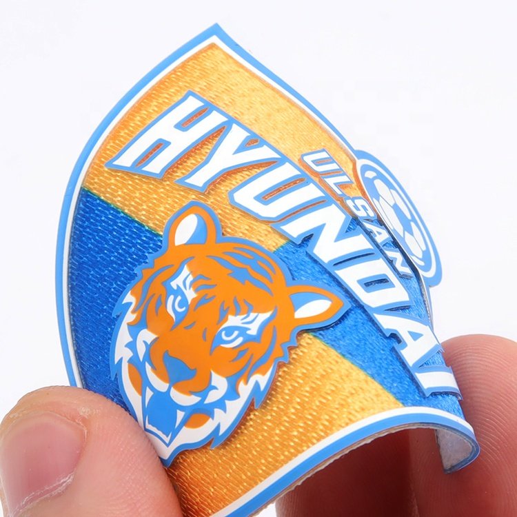 Iron On Badges Wholesale Custom Logo High Density Screen Printing Logo Silicone Patches for Clothing