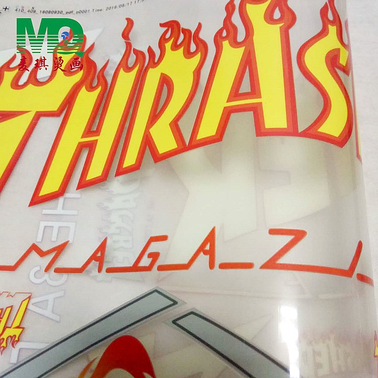 China Factory Customized T-shirt Film Sticker Heat Transfer Printed