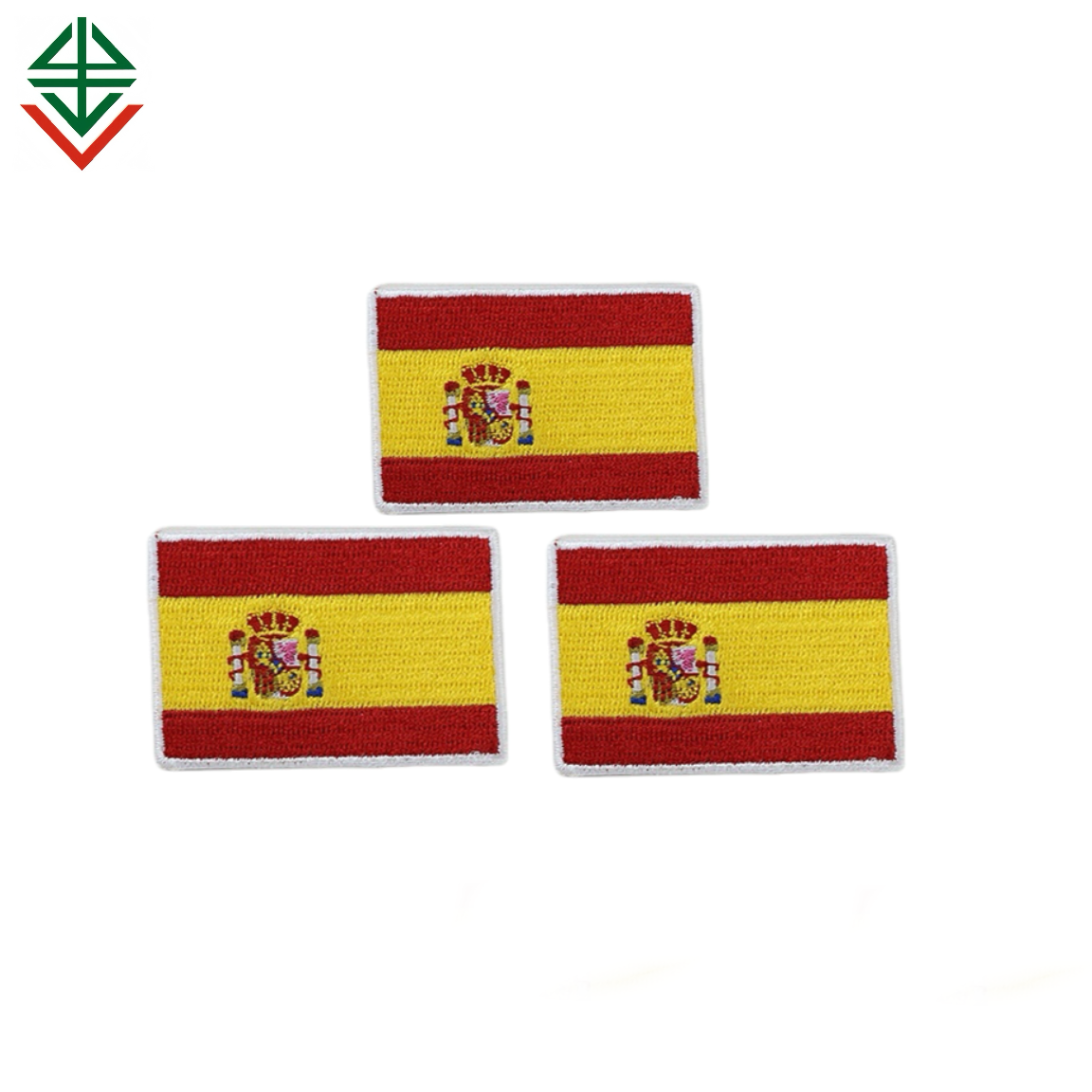 Heat Transfer Woven Fabric Flag Patch Designer of Customized Heat Press Patches Embroidery Clothing