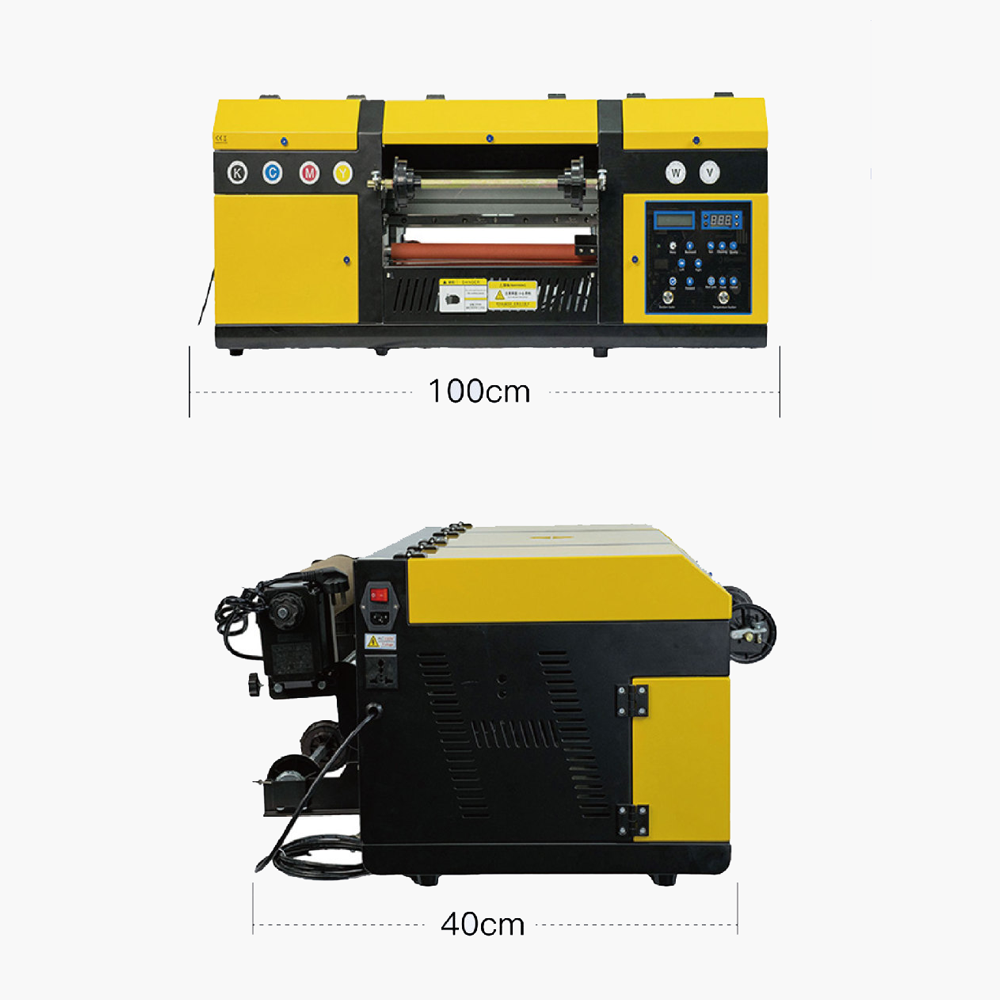 17" All in 1 UV PVC Film Transfer Printing Machine Golden Foil Film Laminating 2 in 1 30cm A3 Sticker UV DTF Printer with xp600