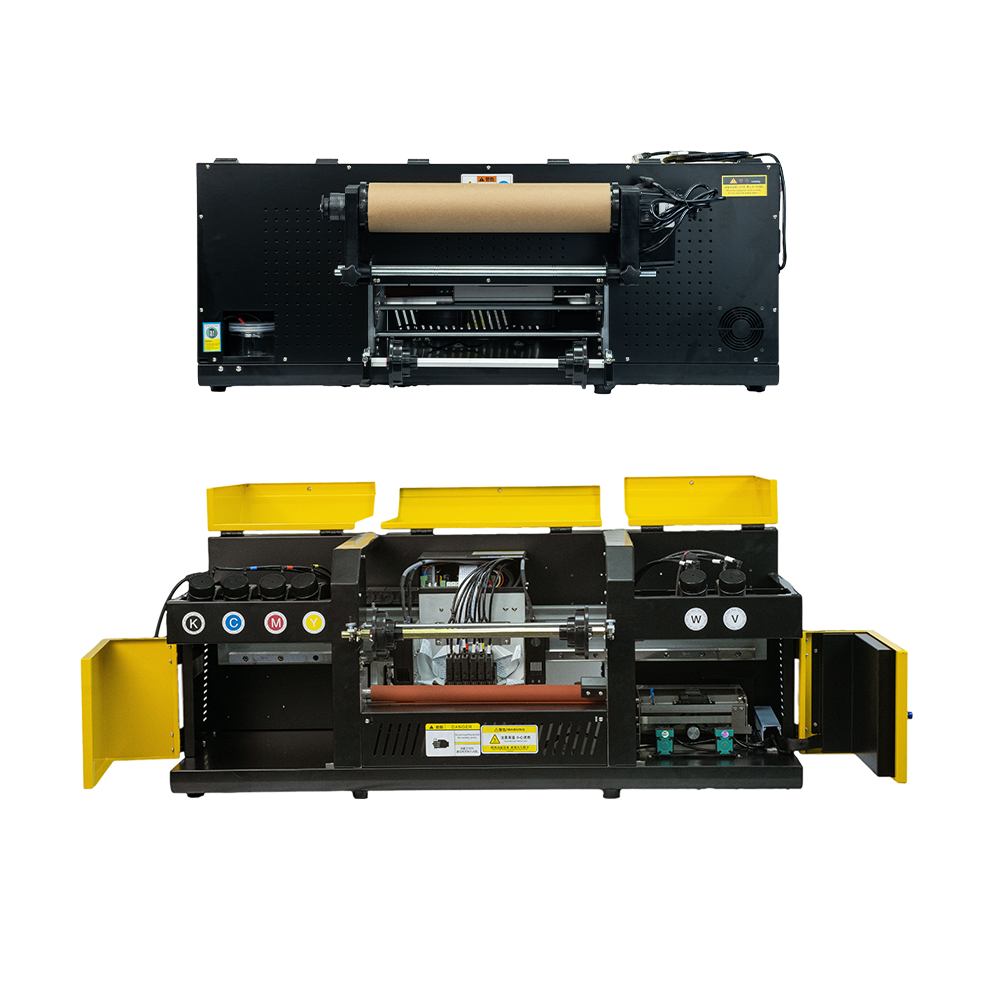 17" All in 1 UV PVC Film Transfer Printing Machine Golden Foil Film Laminating 2 in 1 30cm A3 Sticker UV DTF Printer with xp600