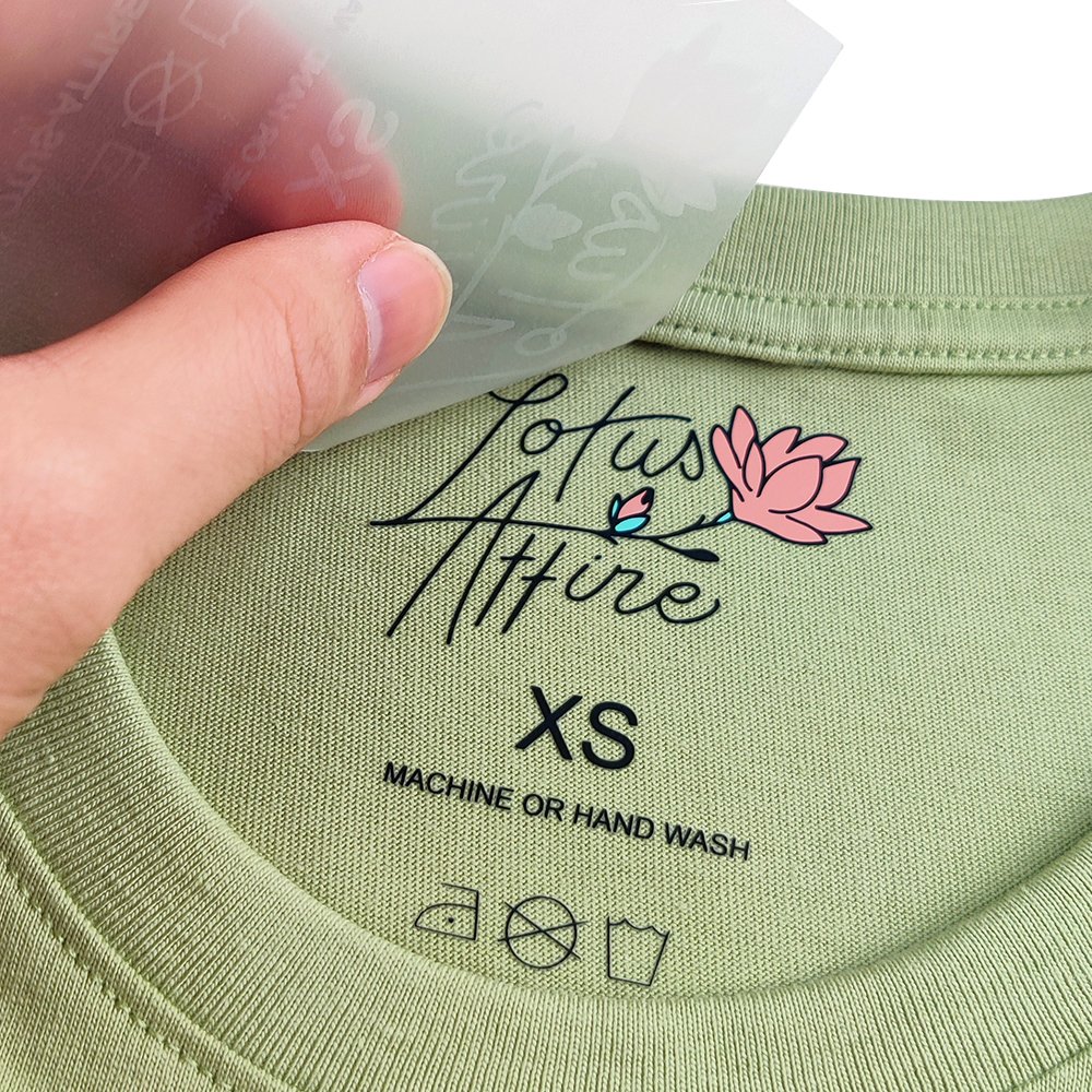Label Supplier Custom Garment Thermal Transfer Heat Transfer T-shirt Tags Heat Press Labels