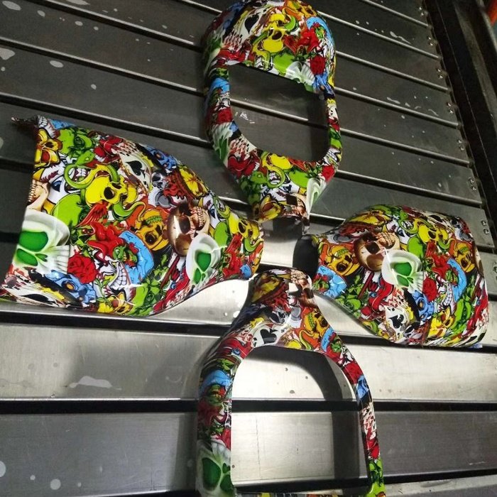 Hydro Dipping New Pattern Water Transfer Printing Hydrographic Dipping Service for Children bicycle