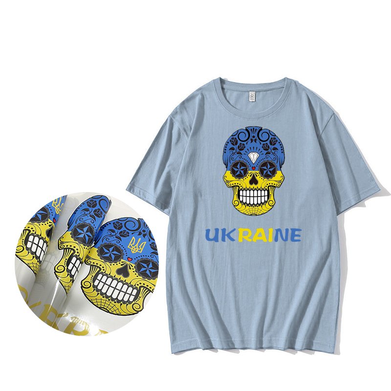 2025 Best Quality Skull Printed Heat Transfer Vinyl Heat Transfer Film Printing Ink Hydrographics Water Transfer Printing