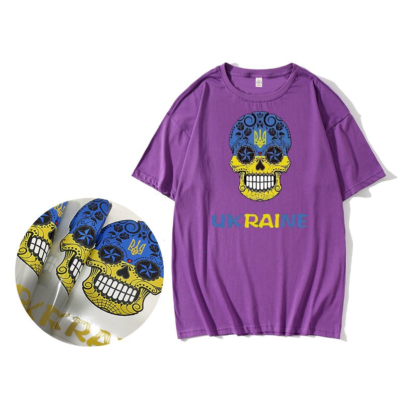 2025 Best Quality Skull Printed Heat Transfer Vinyl Heat Transfer Film Printing Ink Hydrographics Water Transfer Printing