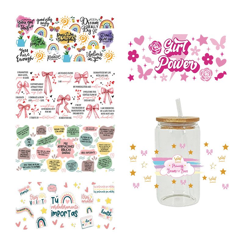 Best Sellers Customized Transfer Printing Labels Printing Uv Dtf Cup Wrap Transfers Cup Uv Transfer And Dtf Sticker