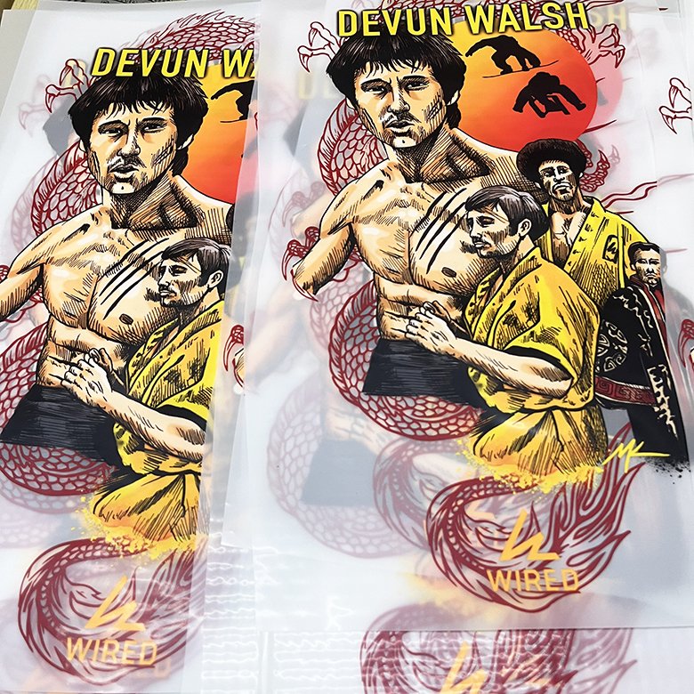 Custom dtf thermal t-shirt stickers heat transfers printing vinyl logo wholesale custom shirt designs dtf prints ready to press