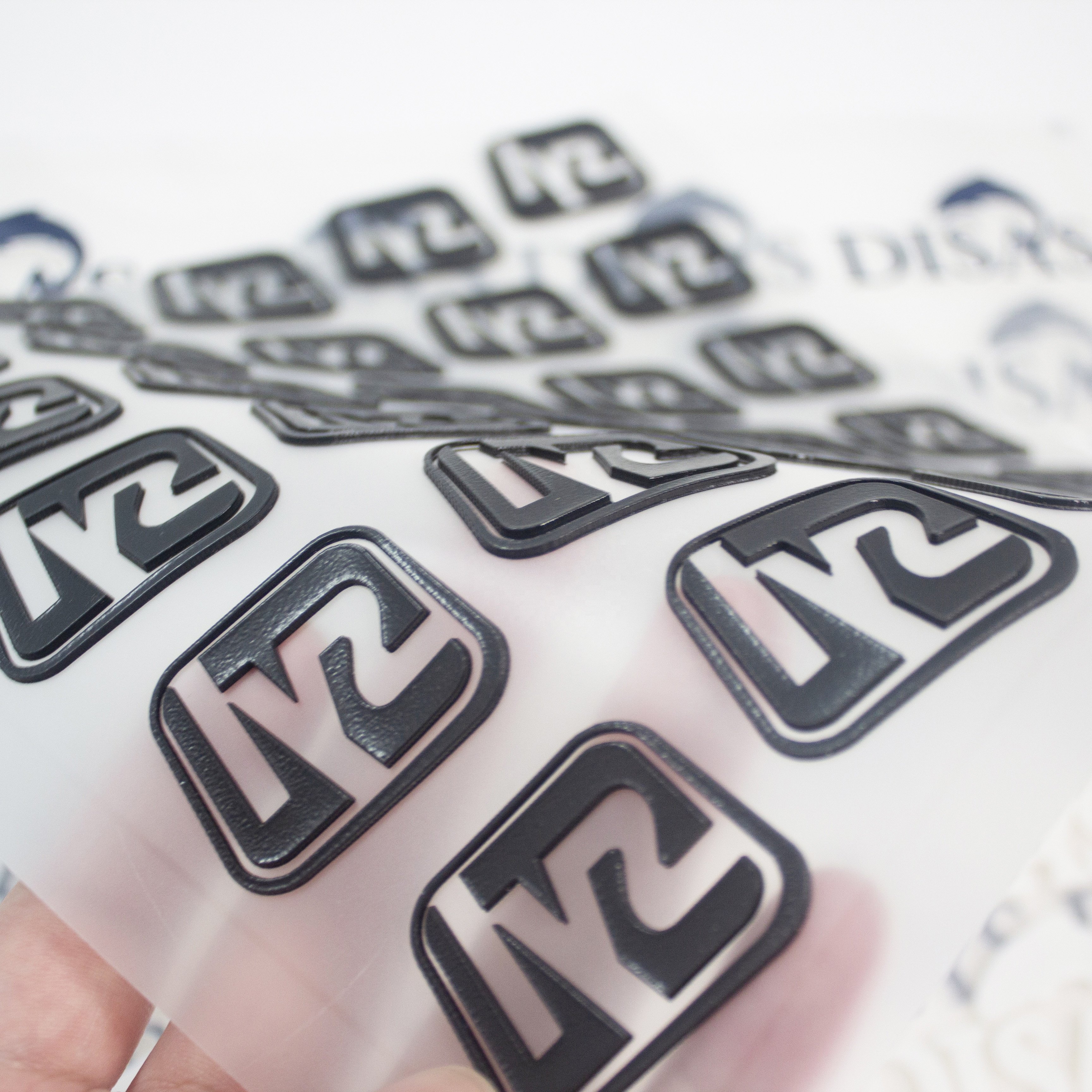 High Density Transfer Printing Labels Manufacture Custom 3D Logo Heat Transfer Tags for Clothes