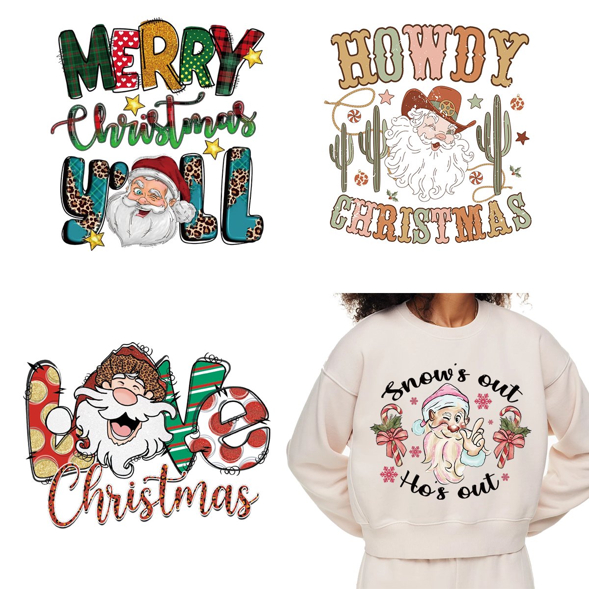 dtf transfers stickers Christmas Ready to Press transfers printing Wholesale Custom Design for T-shirts hoodies