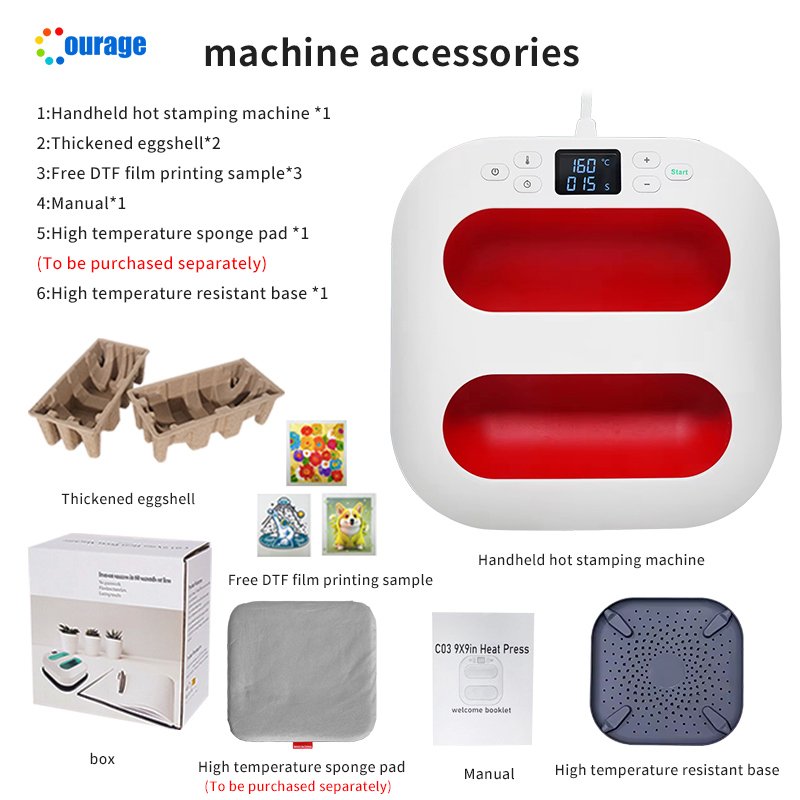 Manual Hand Sublimation Mini Iron Heat Transfer Machine T-shirt