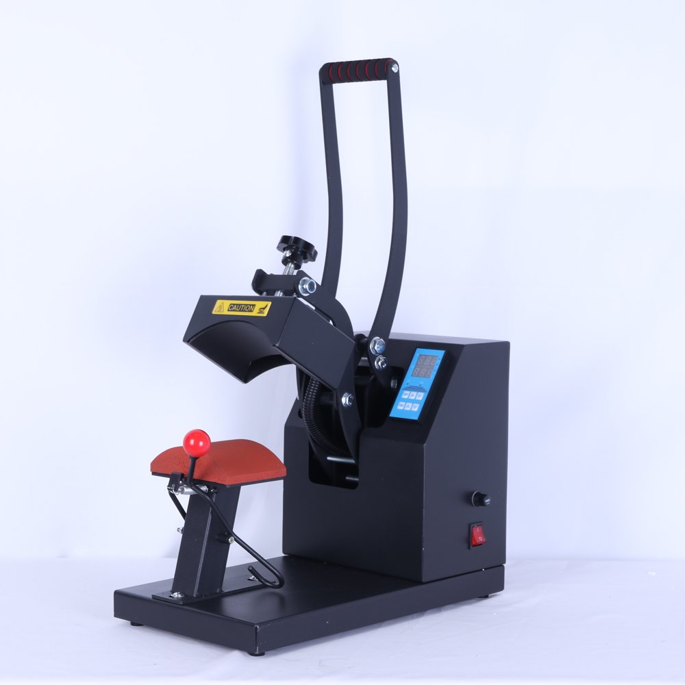 RubySub Hat Heat Press 4 in1 Cap Heat Press Machine 6x3 Inches Clamshell Sublimation Transfer Machine