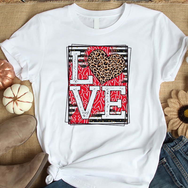 Custom High Quality LOVE Design Heat Transfer Vinyl Designs Heat Press Stickers Transfer Printing For Valentines Day