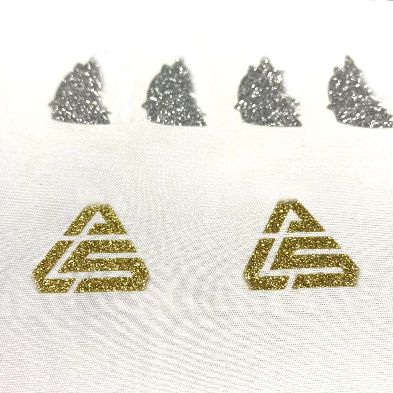 factory wholesale luminous reflective thermal transfer printing hot stamping clothing Heat transfer logo label high quality