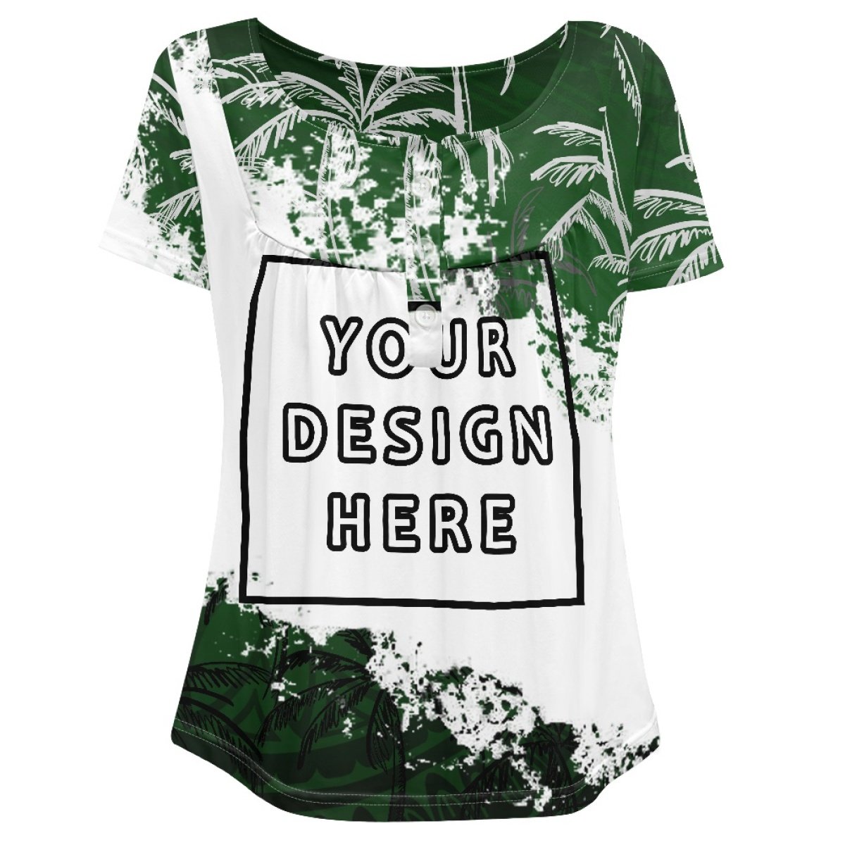 Print On Demand Custom Casual Large Size Soft And Comfortable Women's Casual Round Neck Short-Sleeved T-Shirt