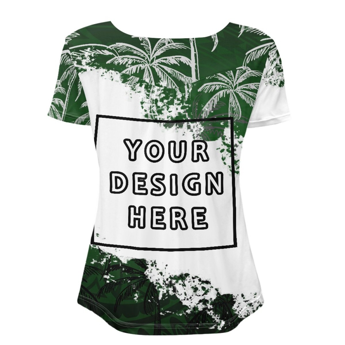 Print On Demand Custom Casual Large Size Soft And Comfortable Women's Casual Round Neck Short-Sleeved T-Shirt