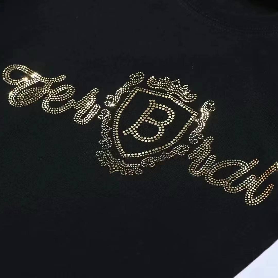 New Arrival Custom Transfer Printing Sparkling Sticker Vinyl Rhinestone Transfer Vinyl Heat Transfer For Clothing