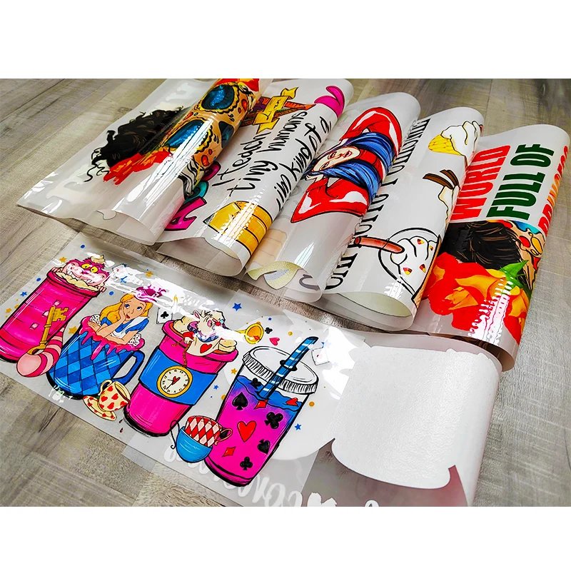 Kids DTF transfer cartoons service heat transfer custom processing printing sticker Plastisol Transfer Printing
