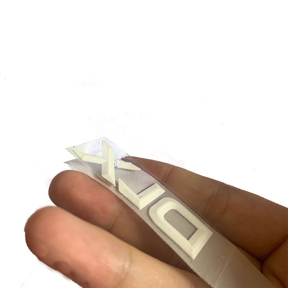 Iron On Silicon Heat Transfers Patches Manufacturer Custom Printed 3D Emboss TPU Silicone Heat Transfer Label