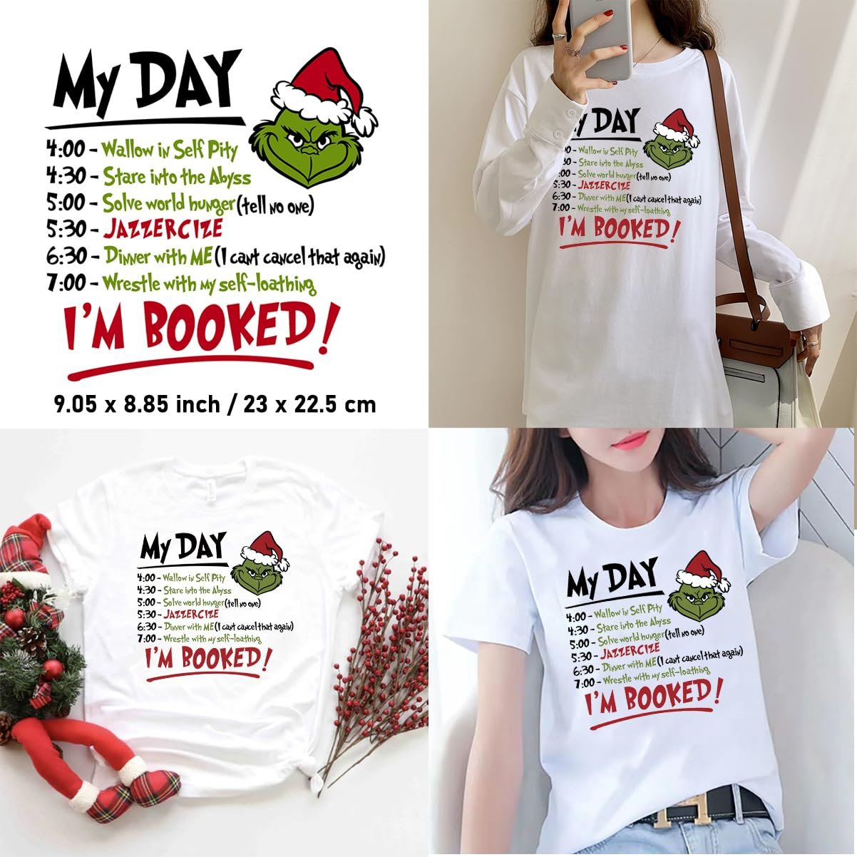 DTF Transfer Christmas Sublimation Designs Christmas Friends Heat Transfer Printing Merry Christmas Grinch Clipart Funny