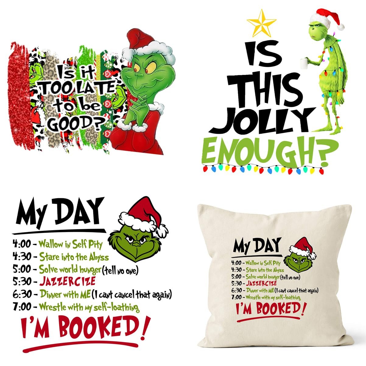 DTF Transfer Christmas Sublimation Designs Christmas Friends Heat Transfer Printing Merry Christmas Grinch Clipart Funny