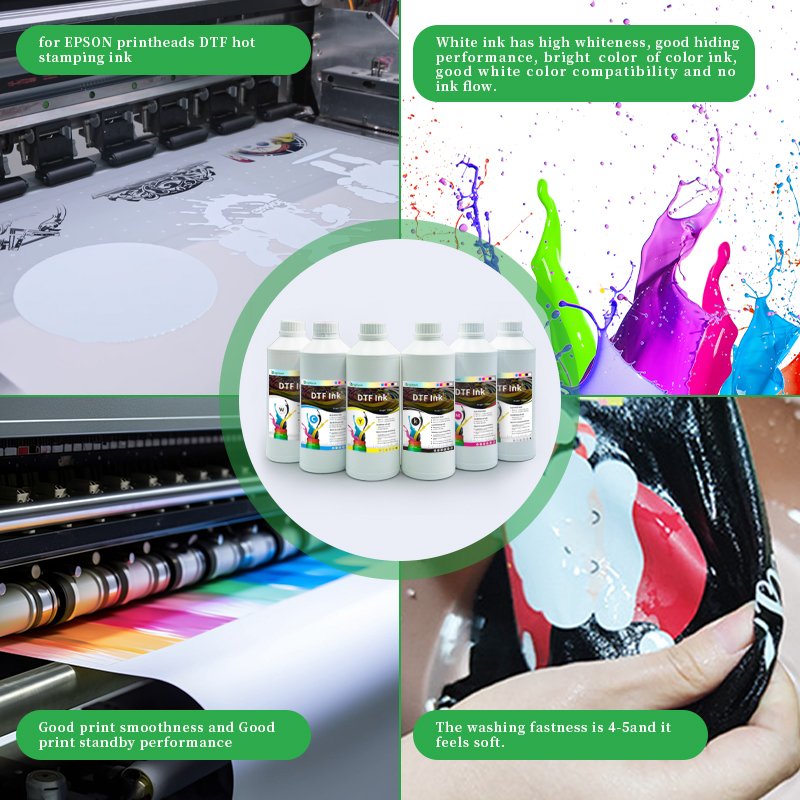 Ink DTF Film Transfer Printer Ink White Ink Textile Printing Pet White Textile PET for heat transfer paper epson l8050 printer