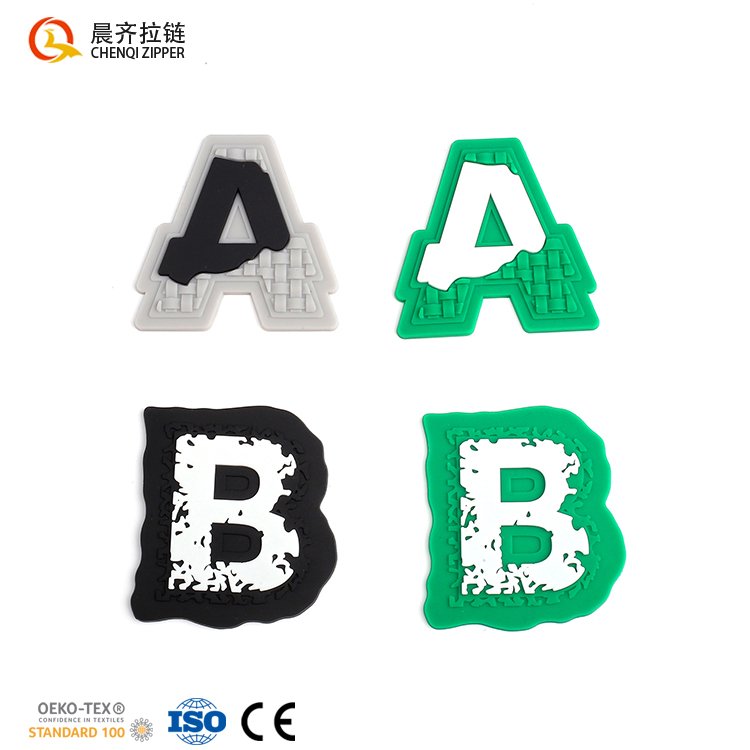 Custom Heat Transfer Logo 3D Embossed TPU PVC Rubber Flock Silicone Iron-on Patch Printing Labels for clothes