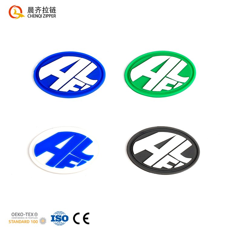 Custom Heat Transfer Logo 3D Embossed TPU PVC Rubber Flock Silicone Iron-on Patch Printing Labels for clothes