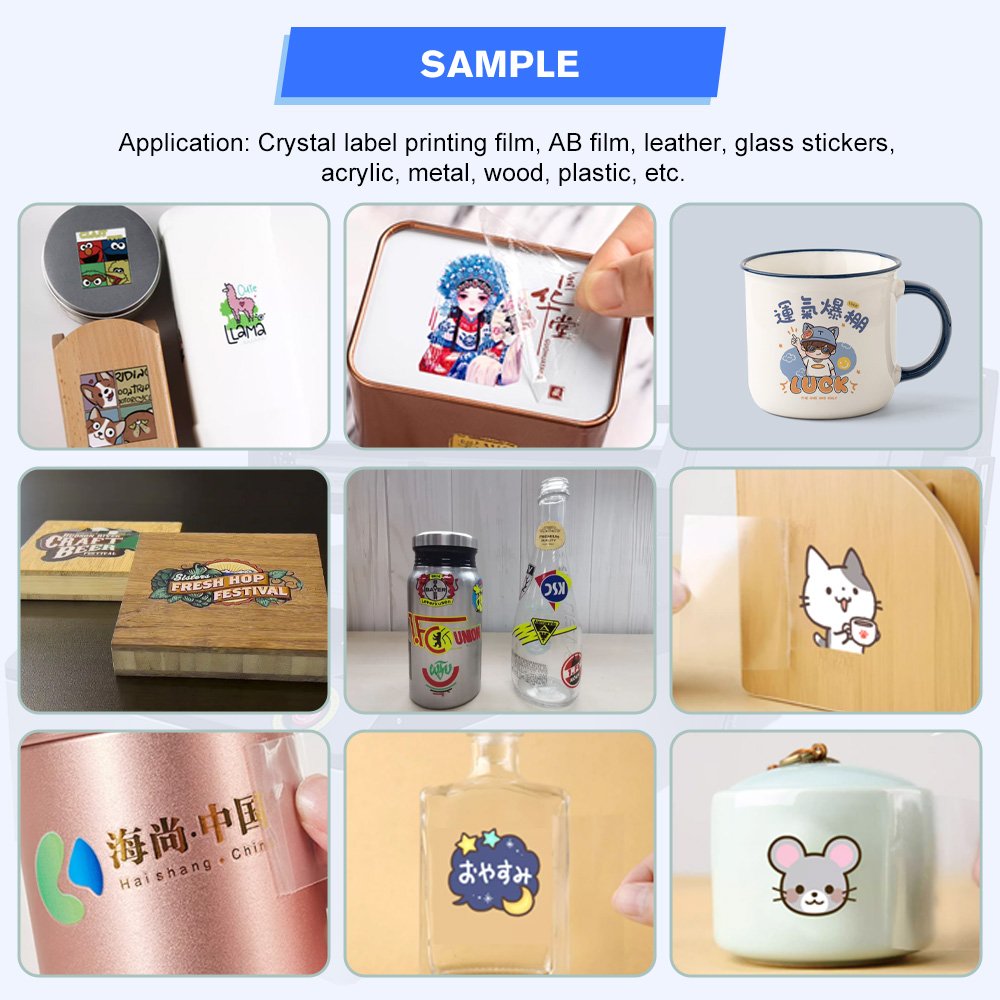 UV DTF sticker printer gold foil A3 UV DTF printer with high speed and quality roll to roll UV DTF printer 3 heads XP600