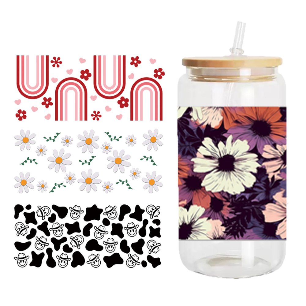 UV DTF transfers cup Wraps Halloween 16oz 20oz tumblers Wrap Transfers Heat Transfer Printing for tumblers cups UV DTF